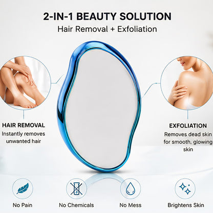 Reusable Crystal Hair Remover & Exfoliator – Pain-Free Smooth Skin