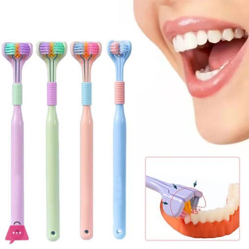 Three-Sided Toothbrush – 360° Deep Cleaning Tooth Brush